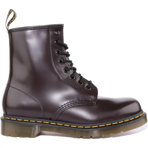 Burgundy Leather Boots , female, Sizes: 3 UK - Dr. Martens - Modalova