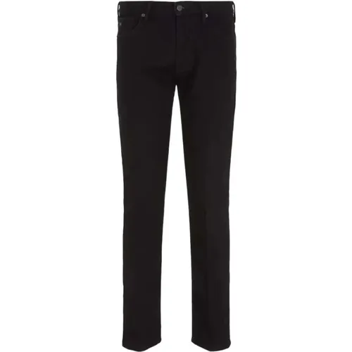Jeans with Five Pockets and Logo Patch , male, Sizes: W30 - Emporio Armani - Modalova