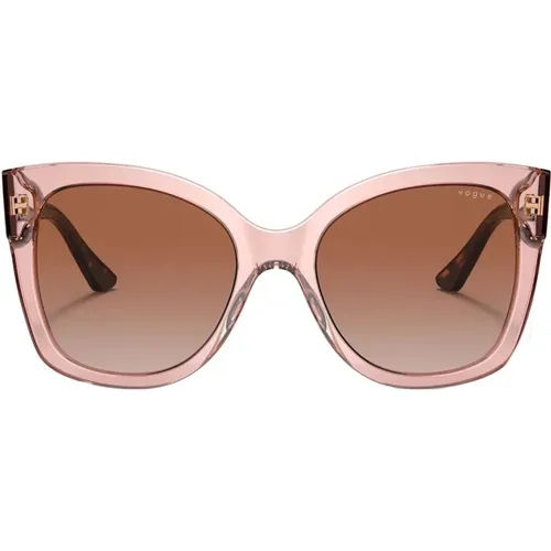 Mutige Kissenförmige Sonnenbrille Braun - Vogue - Modalova