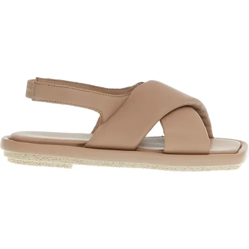 Leather Sandals Soft Cross Strap , female, Sizes: 6 UK, 3 UK, 5 UK, 4 UK, 7 UK - Patrizia Bonfanti - Modalova