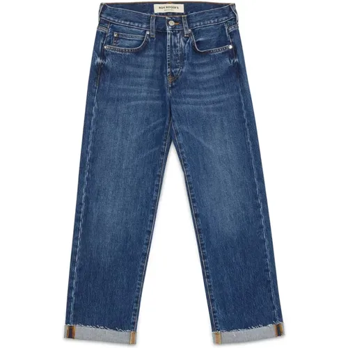 Dunkelblaue Gerades Jeans Damen , Damen, Größe: W24 - Roy Roger's - Modalova