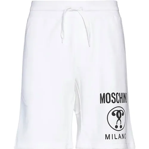 Weiße Casual Shorts Ss22 , Herren, Größe: S - Moschino - Modalova