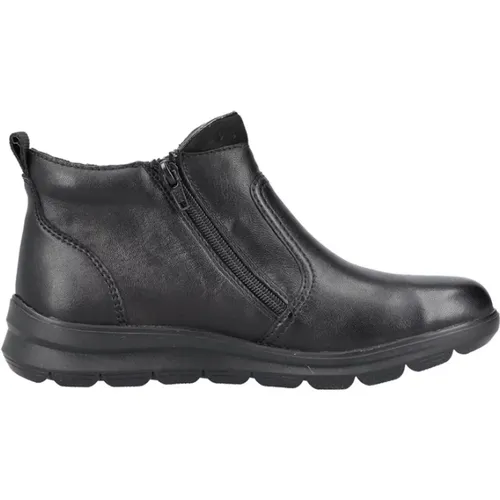 Kurze schwarze Stiefeletten , Damen, Größe: 38 EU - Rieker - Modalova