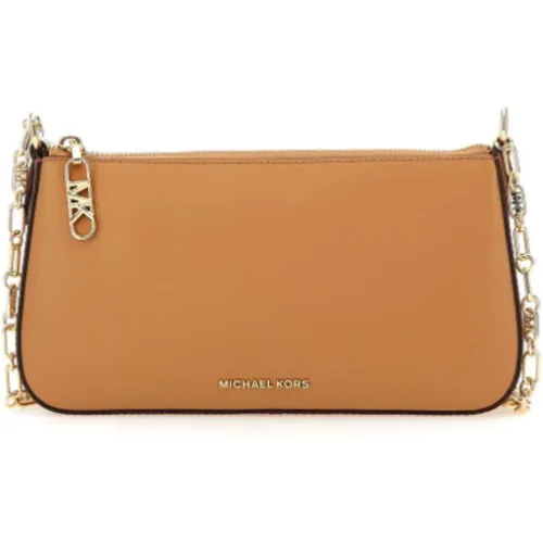 Chain Pouchette Shoulder Bag Pale Peanut , female, Sizes: ONE SIZE - Michael Kors - Modalova