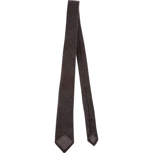 Grey Classic Tie , male, Sizes: ONE SIZE - Petronius 1926 - Modalova