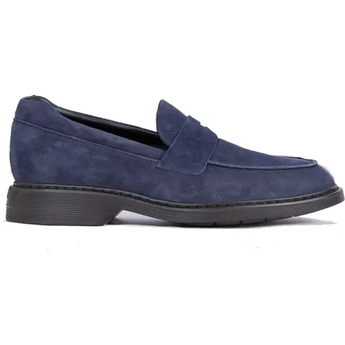 Suede Loafer , male, Sizes: 7 UK - Hogan - Modalova