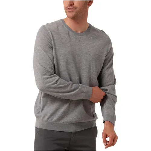 Grauer Wollpullover Leno , Herren, Größe: 2XL - Boss Black - Modalova