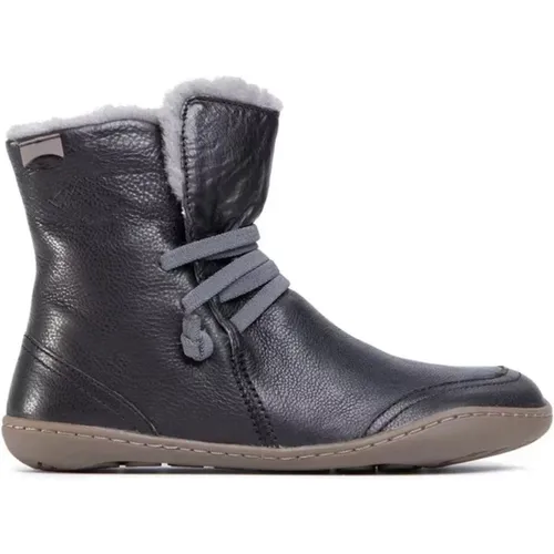 Stylische Lederstiefeletten , Damen, Größe: 36 EU - Camper - Modalova