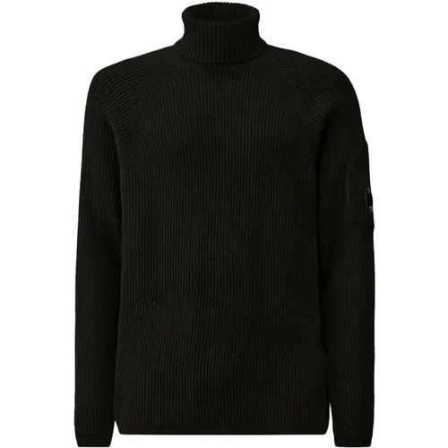 Gerippter Rollkragen Strickpullover , Herren, Größe: S - C.P. Company - Modalova