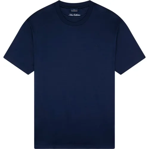 Blaue T-Shirts und Polos , Herren, Größe: L - PAUL & SHARK - Modalova
