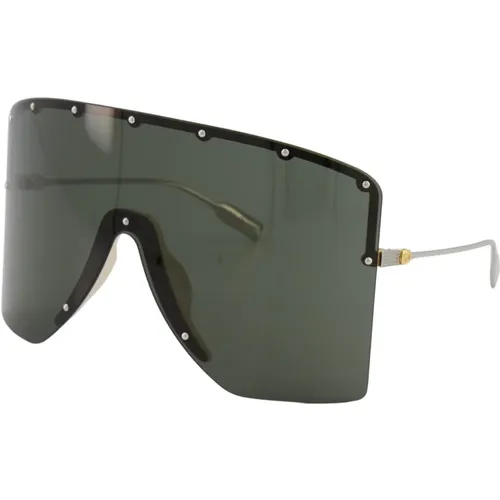 Gold Schwarze Sonnenbrille , unisex, Größe: L/Xl - Gucci - Modalova