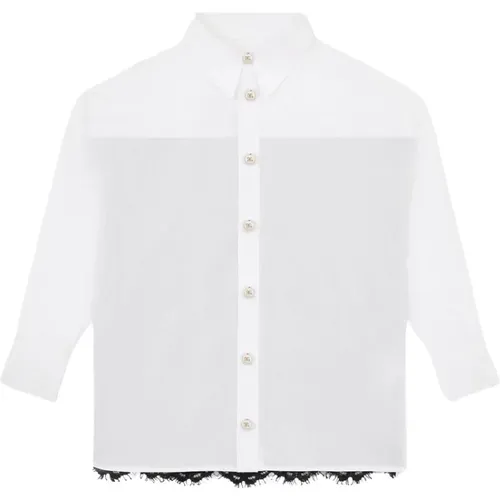 Mädchen Weiße Bluse mit Langen Ärmeln - Dolce & Gabbana - Modalova