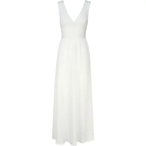 Weiße Sommerkleid , Damen, Größe: S - Mariuccia Milano - Modalova