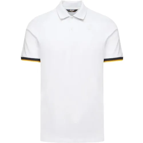 Stretch Cotton Pique Polo Shirt , male, Sizes: M, 3XL - K-way - Modalova