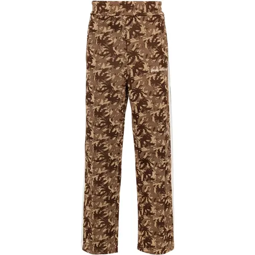 Camouflage Trousers with Palm Trees Pattern , male, Sizes: S, M - Palm Angels - Modalova