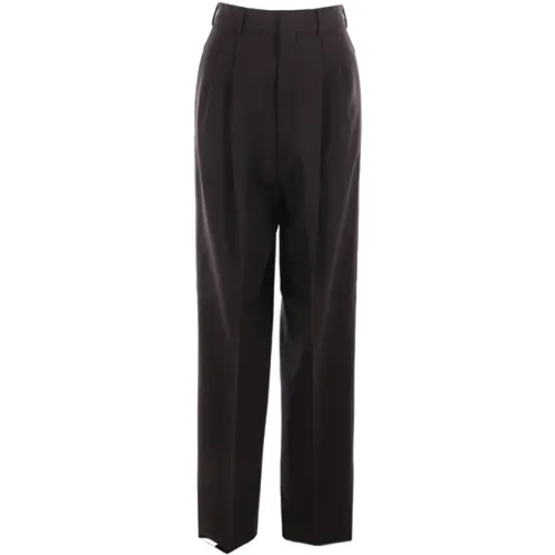 Dark Stretch Wool Trousers , female, Sizes: XS, S - SPORTMAX - Modalova