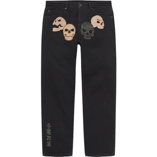 Große Mauer Leinwand Schwarze Jeans - Supreme - Modalova