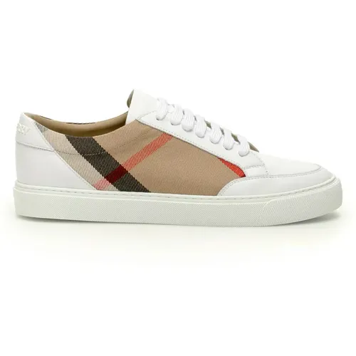 House Check Sneakers , female, Sizes: 3 UK, 5 UK - Burberry - Modalova