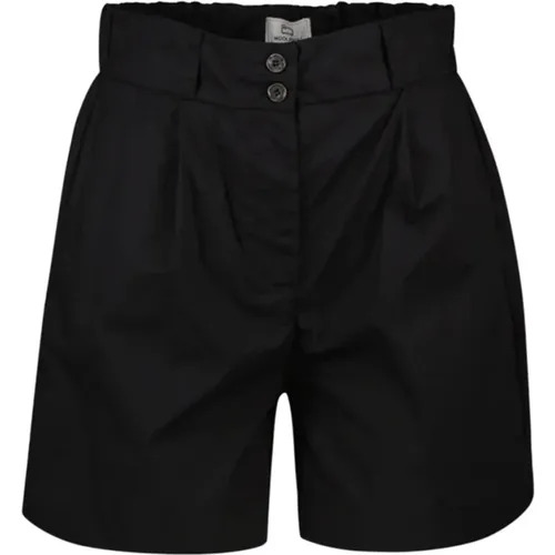 Lightweight Cotton Bermuda Shorts , female, Sizes: M, XS - Woolrich - Modalova