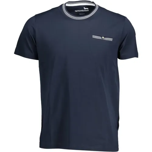 Cotton T-Shirt with Contrasting Details , male, Sizes: XL - Harmont & Blaine - Modalova