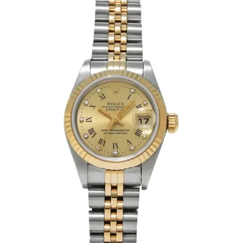 Pre-owned Gold watches , female, Sizes: ONE SIZE - Rolex Vintage - Modalova