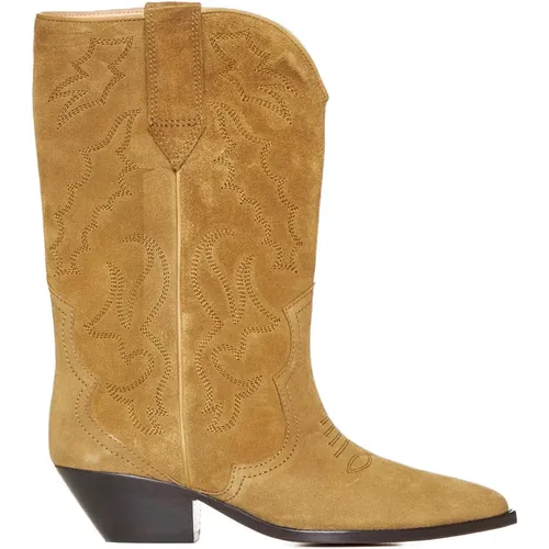 Western-style Boots with Embroidered Motif , female, Sizes: 3 UK, 6 UK, 7 UK, 5 UK, 4 UK, 8 UK - Isabel marant - Modalova