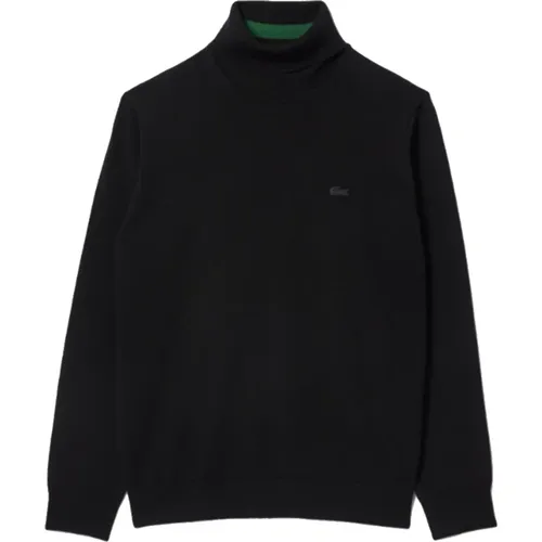 Merinowolle Rollkragenpullover , Herren, Größe: M - Lacoste - Modalova