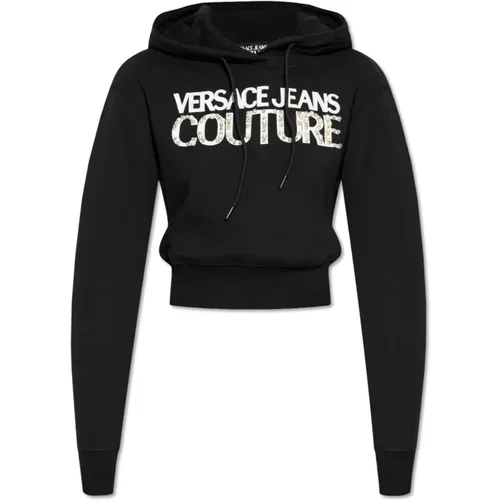 Sweatshirt mit Logo , Damen, Größe: S - Versace Jeans Couture - Modalova