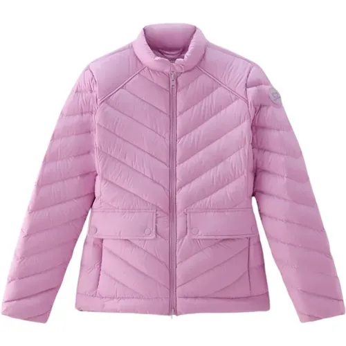 Chevron Quilted Short Jacket , female, Sizes: L, M, S, XS - Woolrich - Modalova