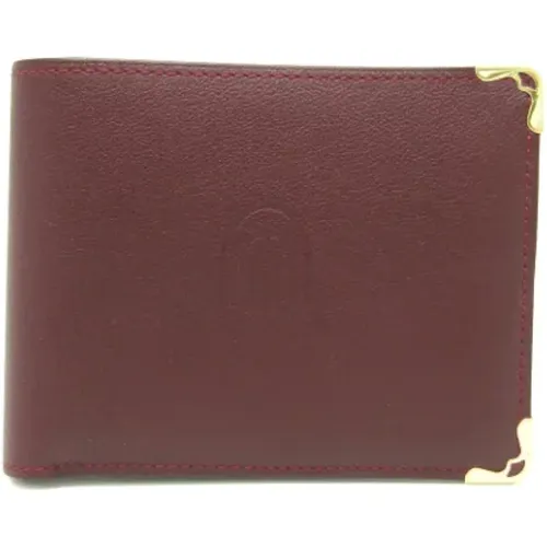 Pre-owned Leather wallets , female, Sizes: ONE SIZE - Cartier Vintage - Modalova