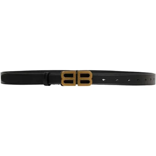 BB Hourglass Thin Belt , Damen, Größe: 80 CM - Balenciaga - Modalova