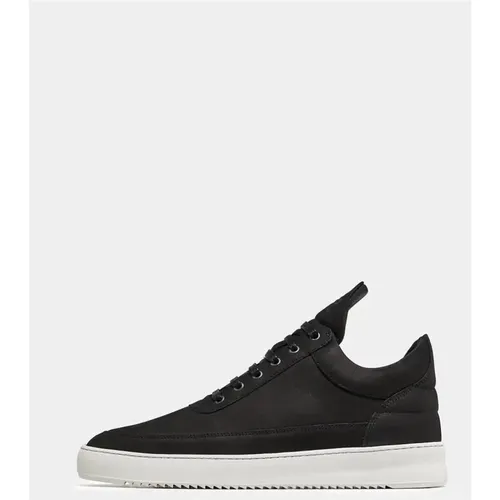 Schwarz Weiße Ripple Sneakers , Herren, Größe: 42 EU - Filling Pieces - Modalova