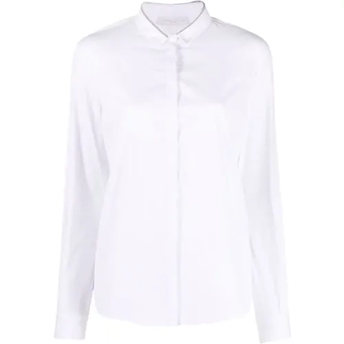 Beaded appliqué shirt , female, Sizes: S - Fabiana Filippi - Modalova