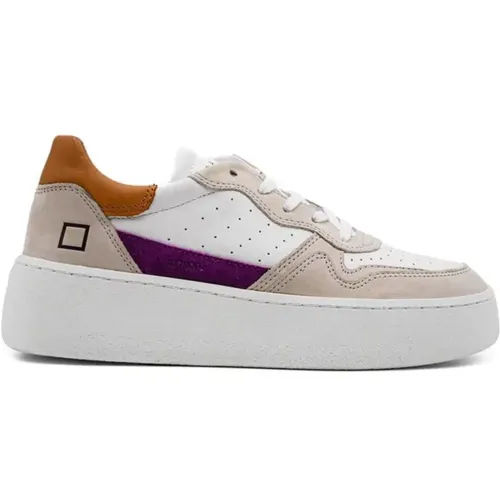 Leather Step Pop Sneakers , female, Sizes: 4 UK - D.a.t.e. - Modalova