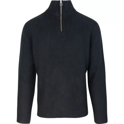 Ribbed Sweater with Zipper , male, Sizes: L - A.p.c. - Modalova