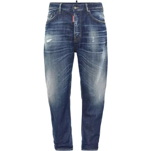Denim Jeans Faded Effect , male, Sizes: XS, L, S, XL, M - Dsquared2 - Modalova