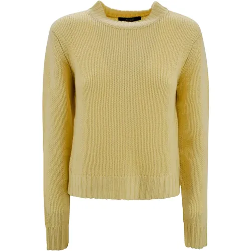 Cashmere Crew-neck Sweater , female, Sizes: S, XS - Max Mara Weekend - Modalova