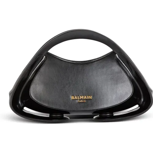 Jolie Madame kleine Tasche,Schwarze Handtasche für moderne Frauen - Balmain - Modalova