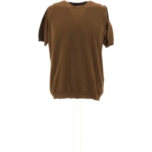 Rasierter Rundhals T-Shirt , Herren, Größe: XL - Drumohr - Modalova