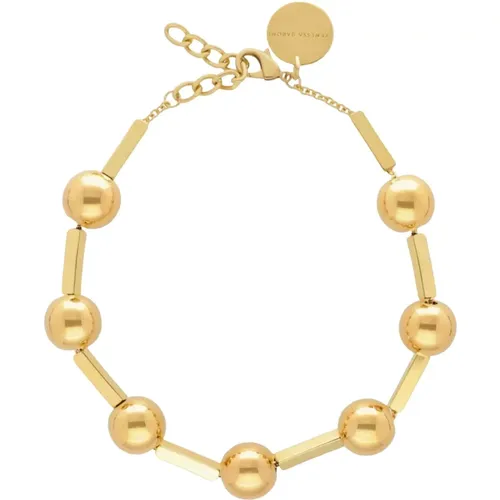 Goldene Ball Chain Halskette - Vanessa Baroni - Modalova