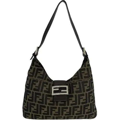 Pre-owned Canvas shoulder-bags , female, Sizes: ONE SIZE - Fendi Vintage - Modalova