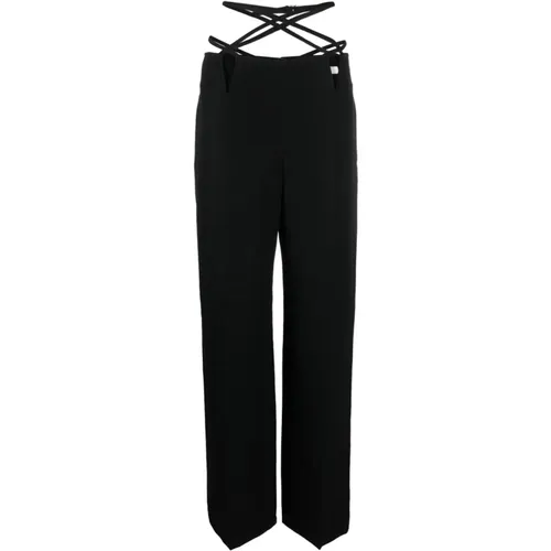 V-Wire Straight-Leg Trousers , female, Sizes: S, XS - Dion Lee - Modalova