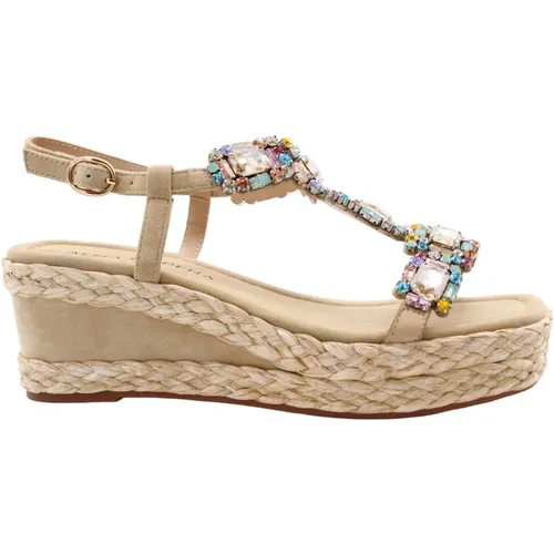 Glamorous Wedge Sandals , female, Sizes: 6 UK, 7 UK - Alma en Pena - Modalova