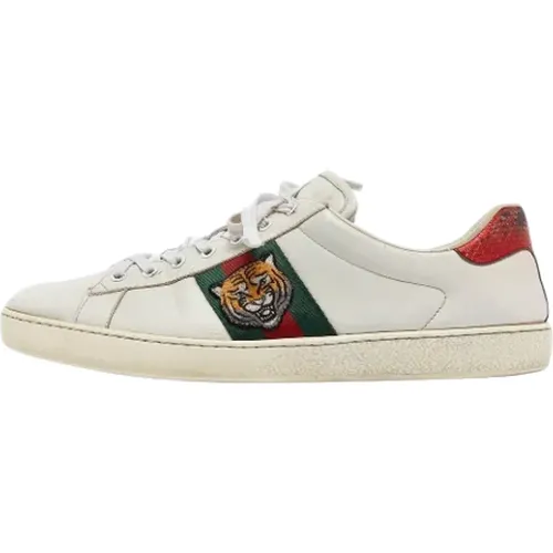 Pre-owned Leather sneakers , male, Sizes: 12 UK - Gucci Vintage - Modalova