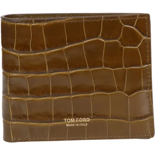 Leather Wallet with Modern Design , male, Sizes: ONE SIZE - Tom Ford - Modalova