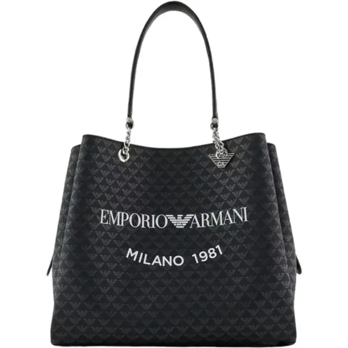 Stylish Leather Bag , female, Sizes: ONE SIZE - Emporio Armani - Modalova