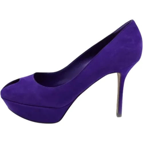 Pre-owned Suede heels , female, Sizes: 5 1/2 UK - Sergio Rossi Pre-owned - Modalova