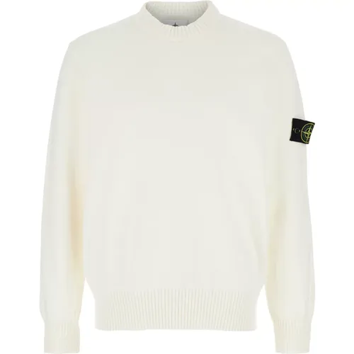 Round-Neck Knitwear for Men , male, Sizes: L, XL, S, M - Stone Island - Modalova