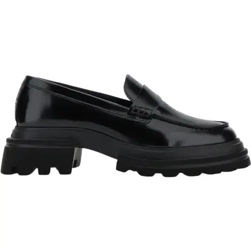 Flat Shoes with Soft Leather , female, Sizes: 5 UK, 4 UK, 2 UK - Hogan - Modalova