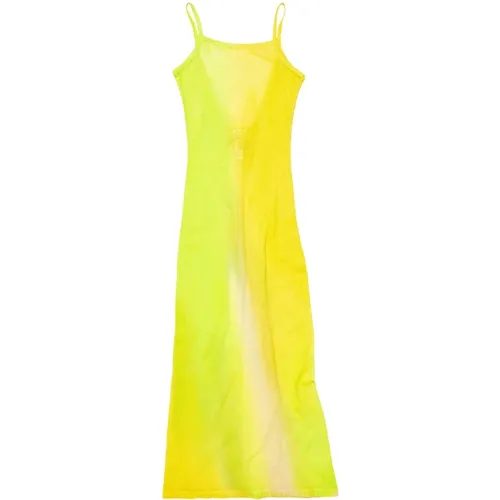 Yellow Slip Dress Cotton Slim Fit , female, Sizes: M - Acne Studios - Modalova
